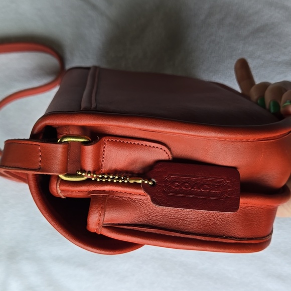Vintage COACH 9954 Prairie Bag RARE Red - Picture 4 of 13